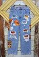 PATCHWORK STRAIGHT JEANS