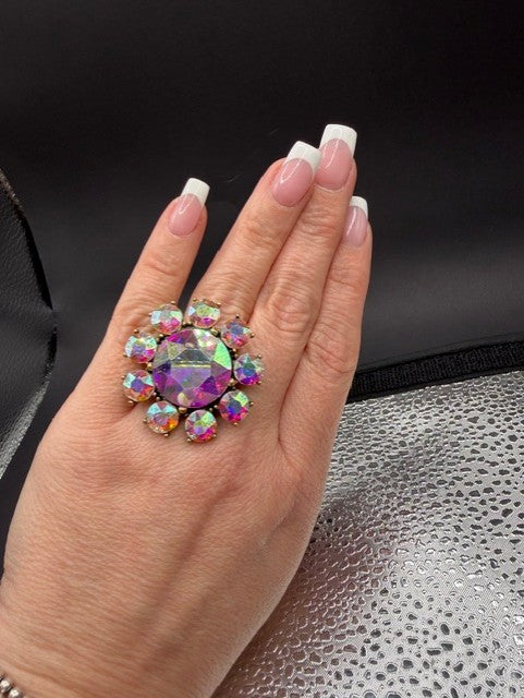 Alice Flower Crystal Ring
