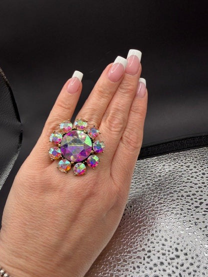 Alice Flower Crystal Ring
