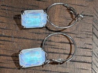 Alice Crystal Rectangle Earrings