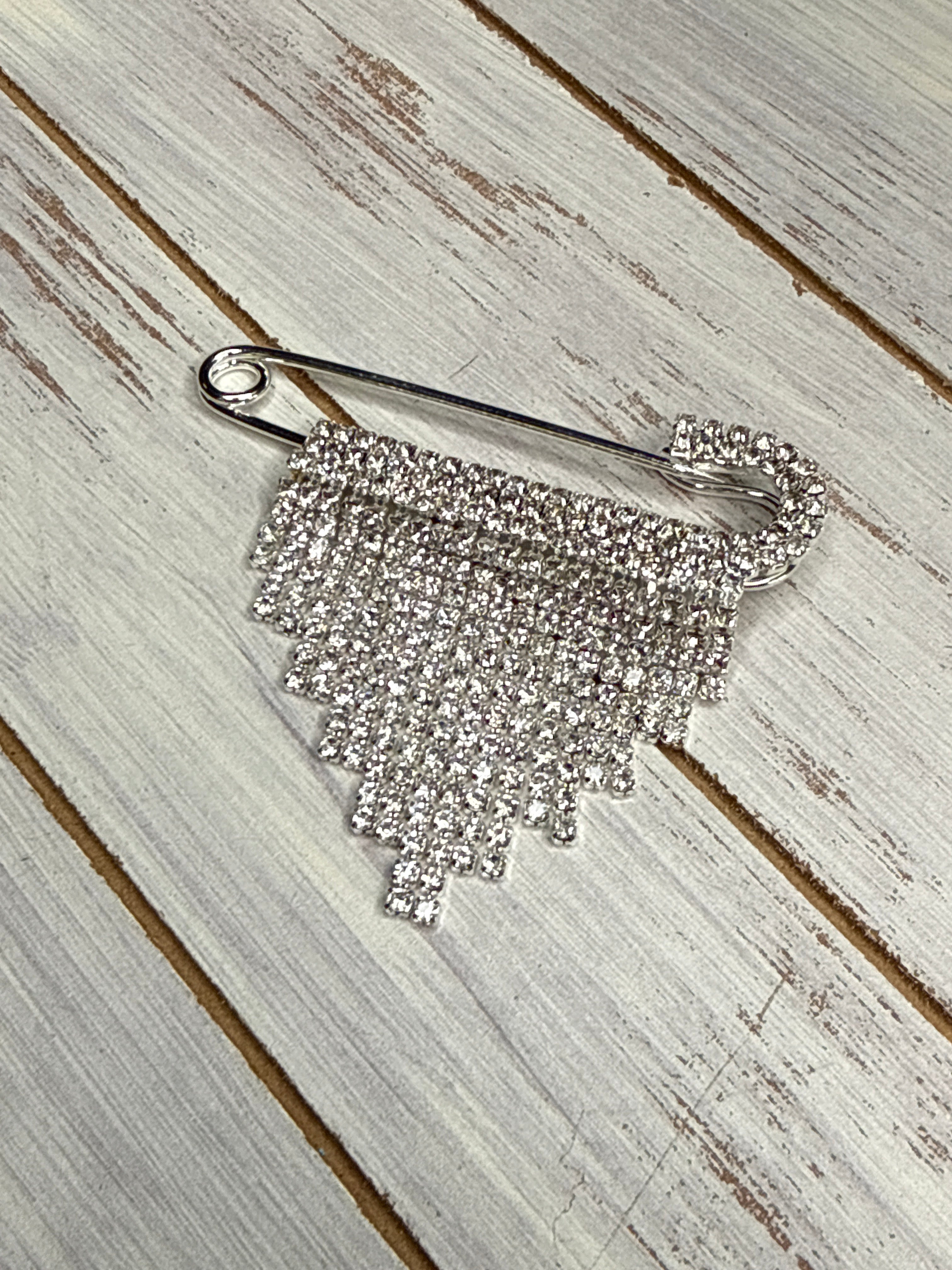 bling fringe  Brooch