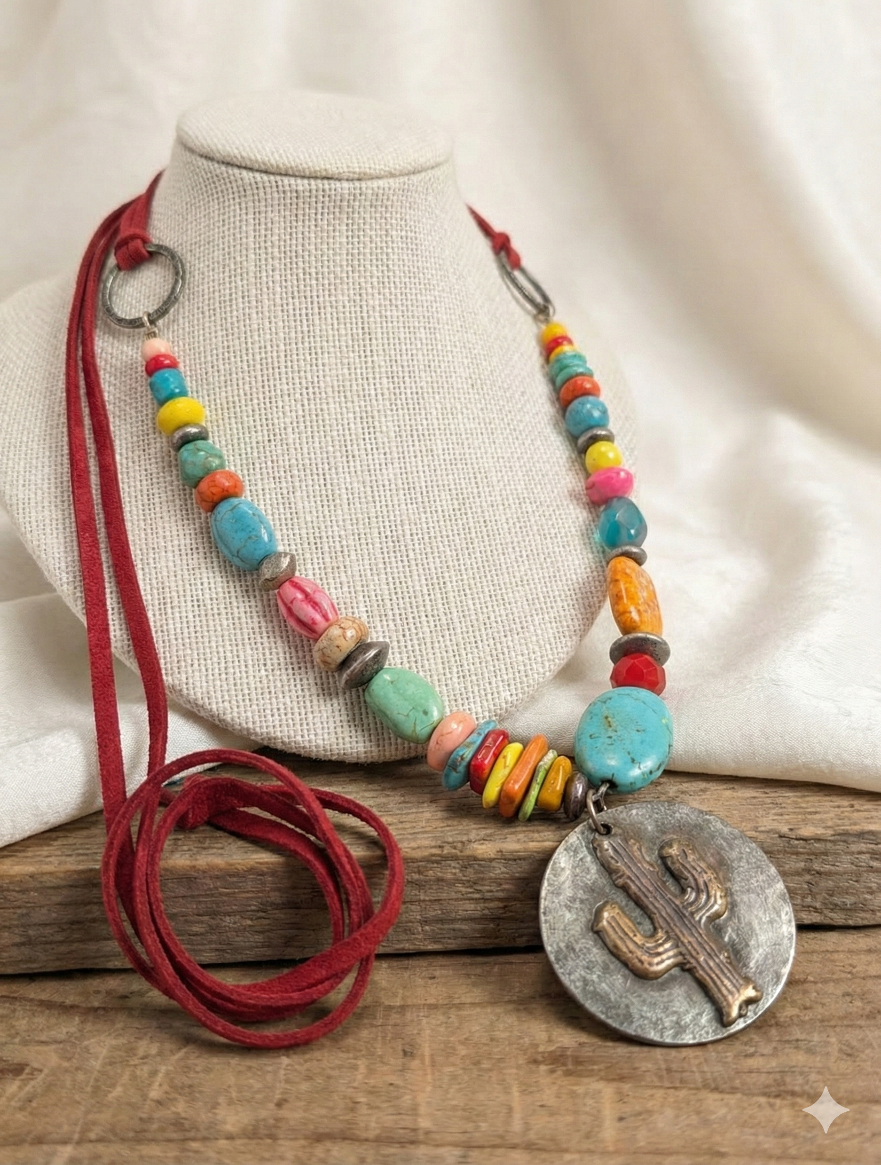 Art by Amy Multi Cactus Necklace