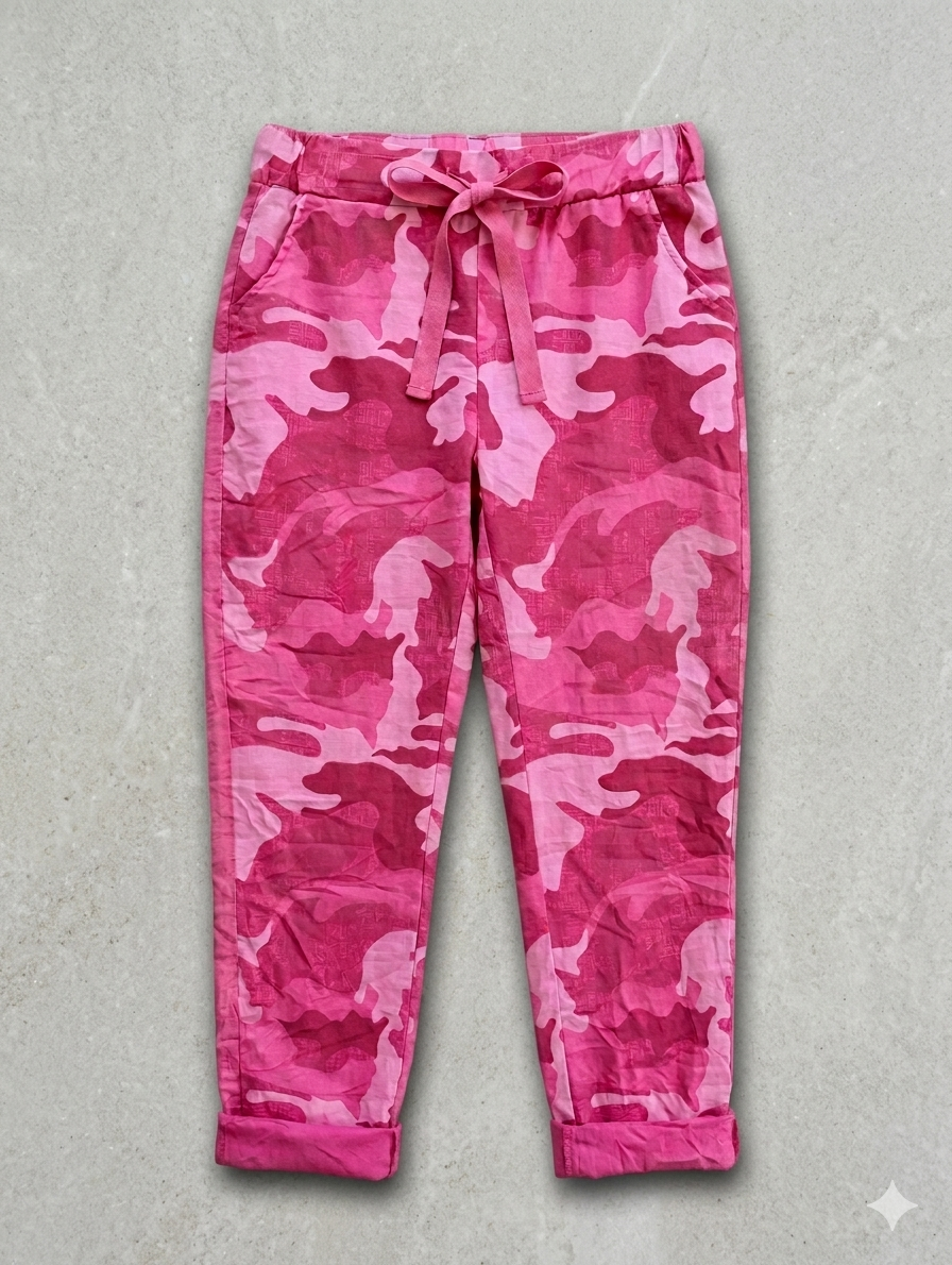 Gigi Moda Pink Camo Joggers