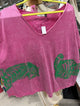 Pre order I love linen  v-neckTiger top