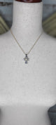 Gold and black Cross Necklace