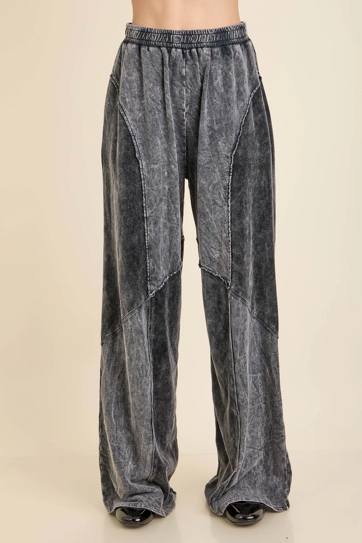 Jher Ashed Washed Black Pants