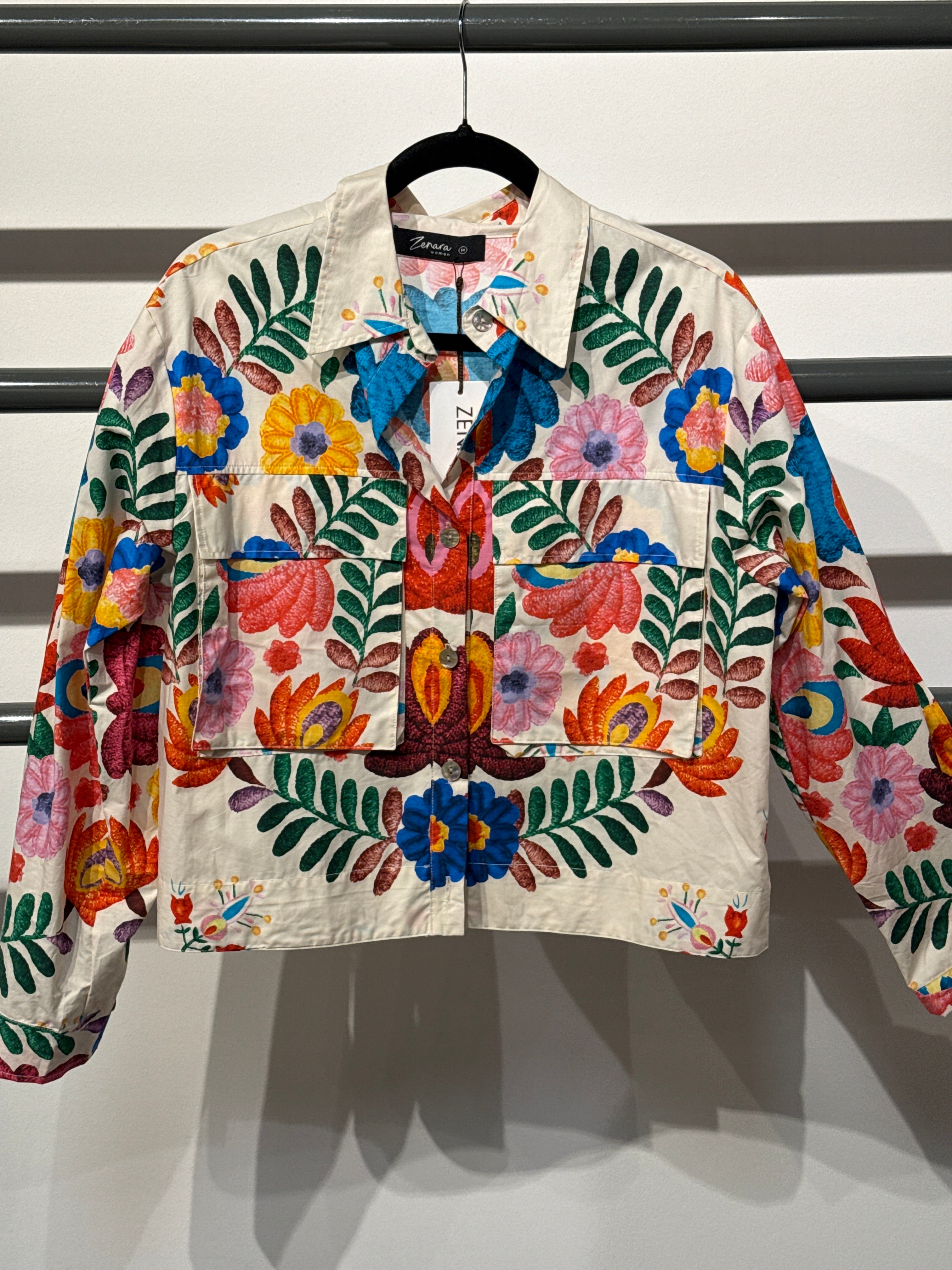 ZENARA PRINTED COTTEN JACKET