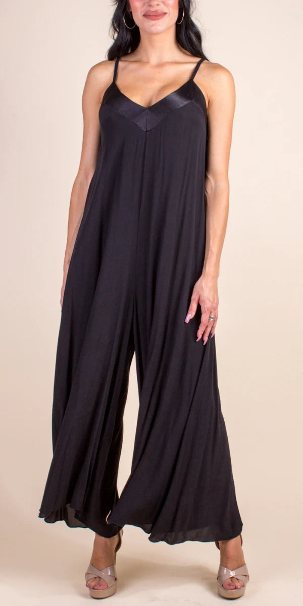 Spaghetti Strap Wide-Leg Jumpsuit