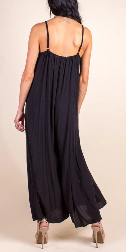 Spaghetti Strap Wide-Leg Jumpsuit