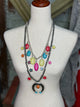 Emma Neon stone squash blossom necklace