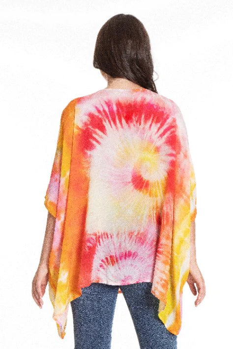 Spiral Tie Dye Print - Short Kaftan