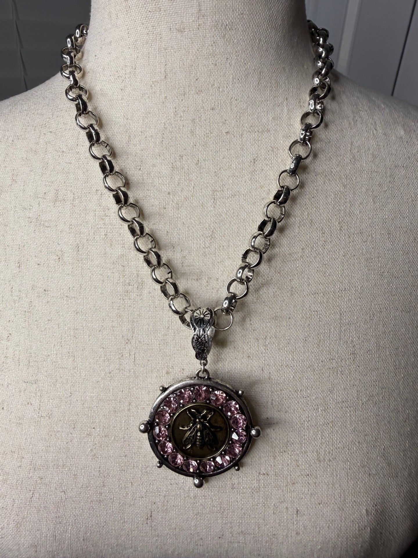 Alice Chunky Silver Boho Necklace