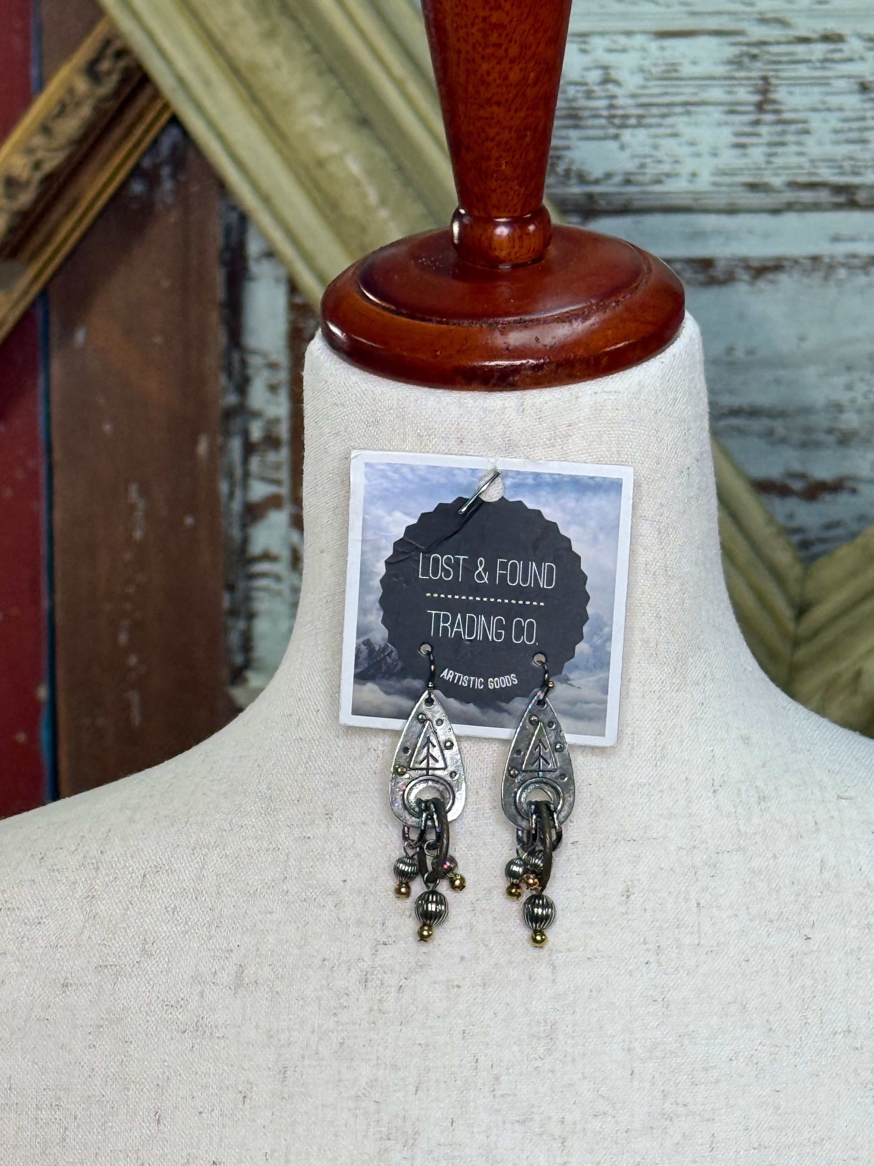 Lost and found Silver arrow head earrings