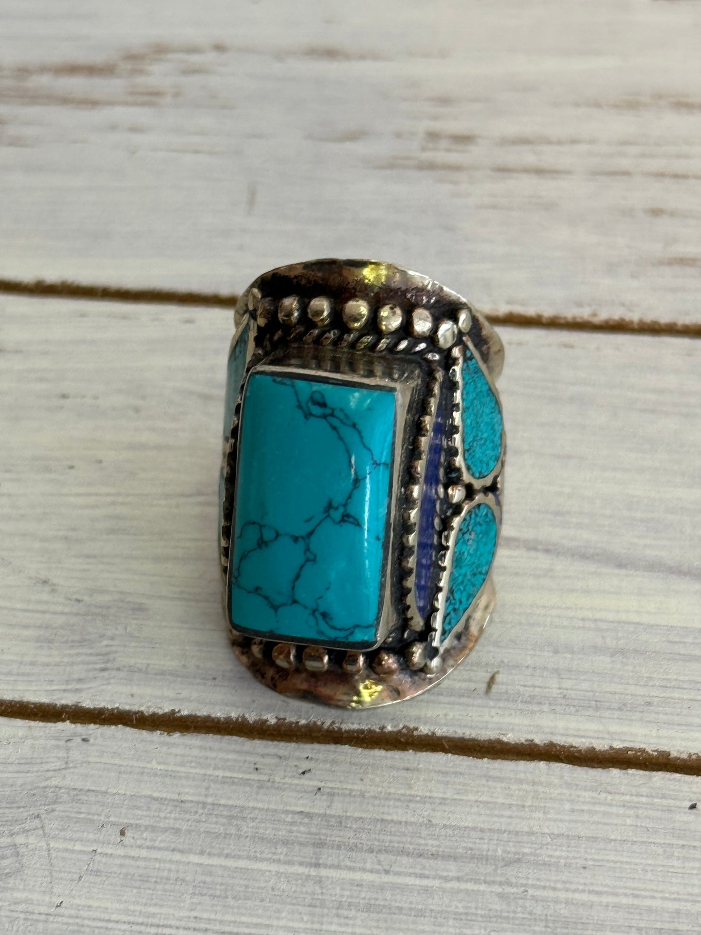 Turqouise Lapis Ring