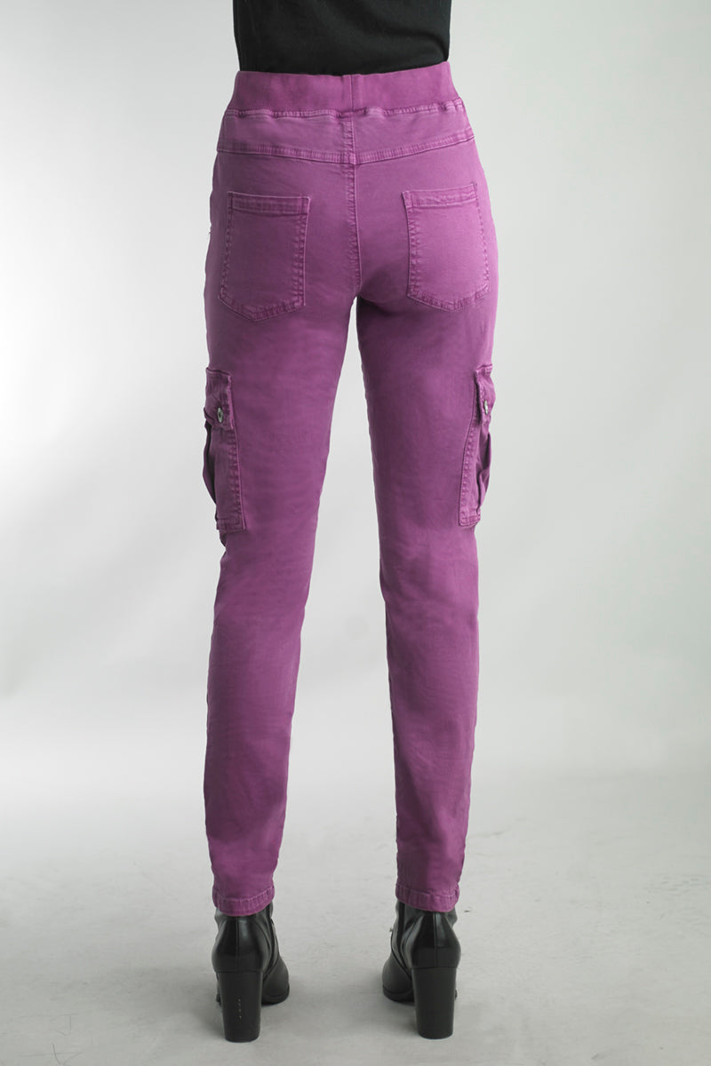 Berry Colored Cargo Pants