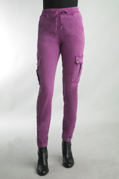 Berry Colored Cargo Pants