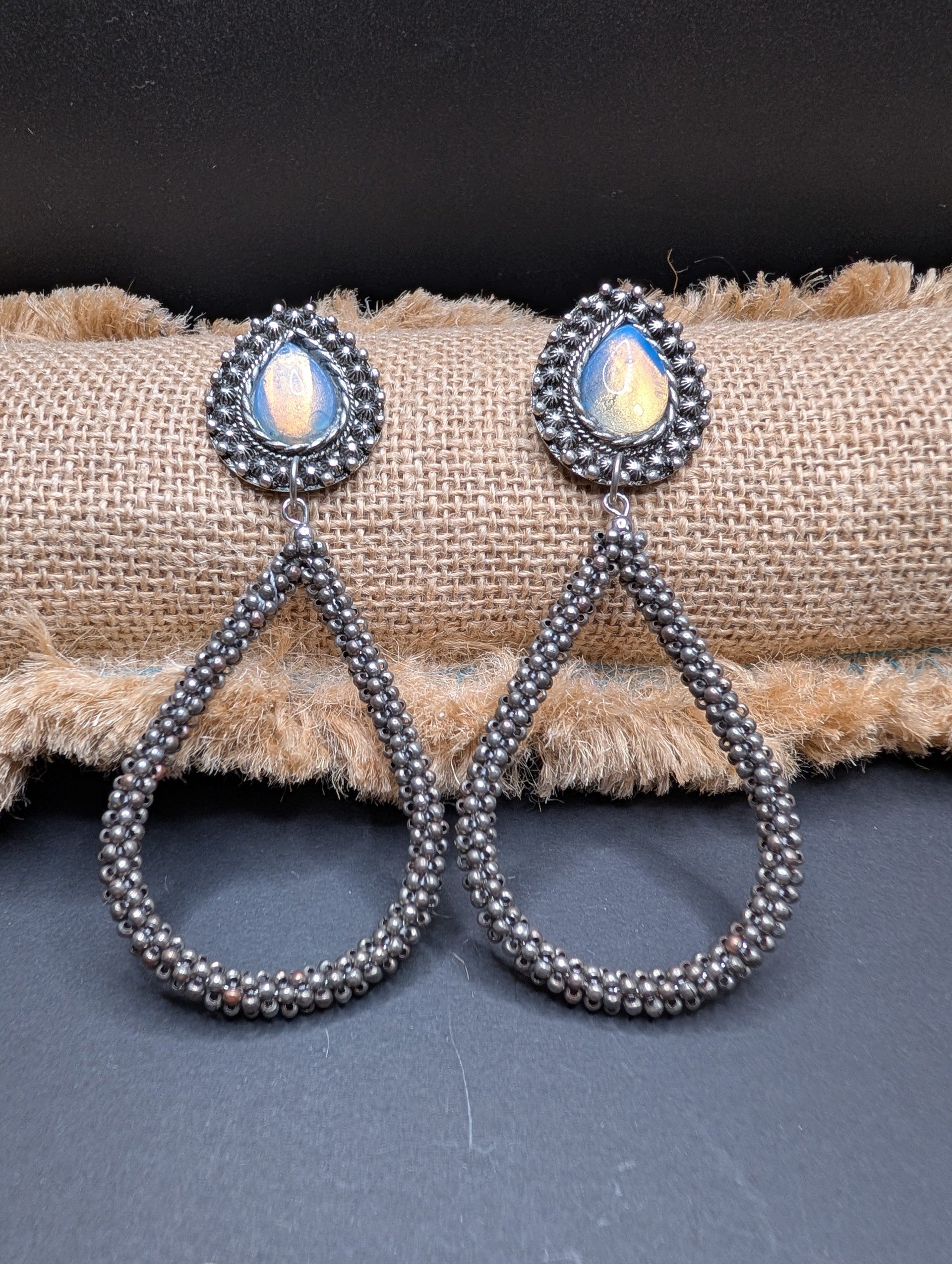 A Rare Bird Blur Tear Drop Earrings