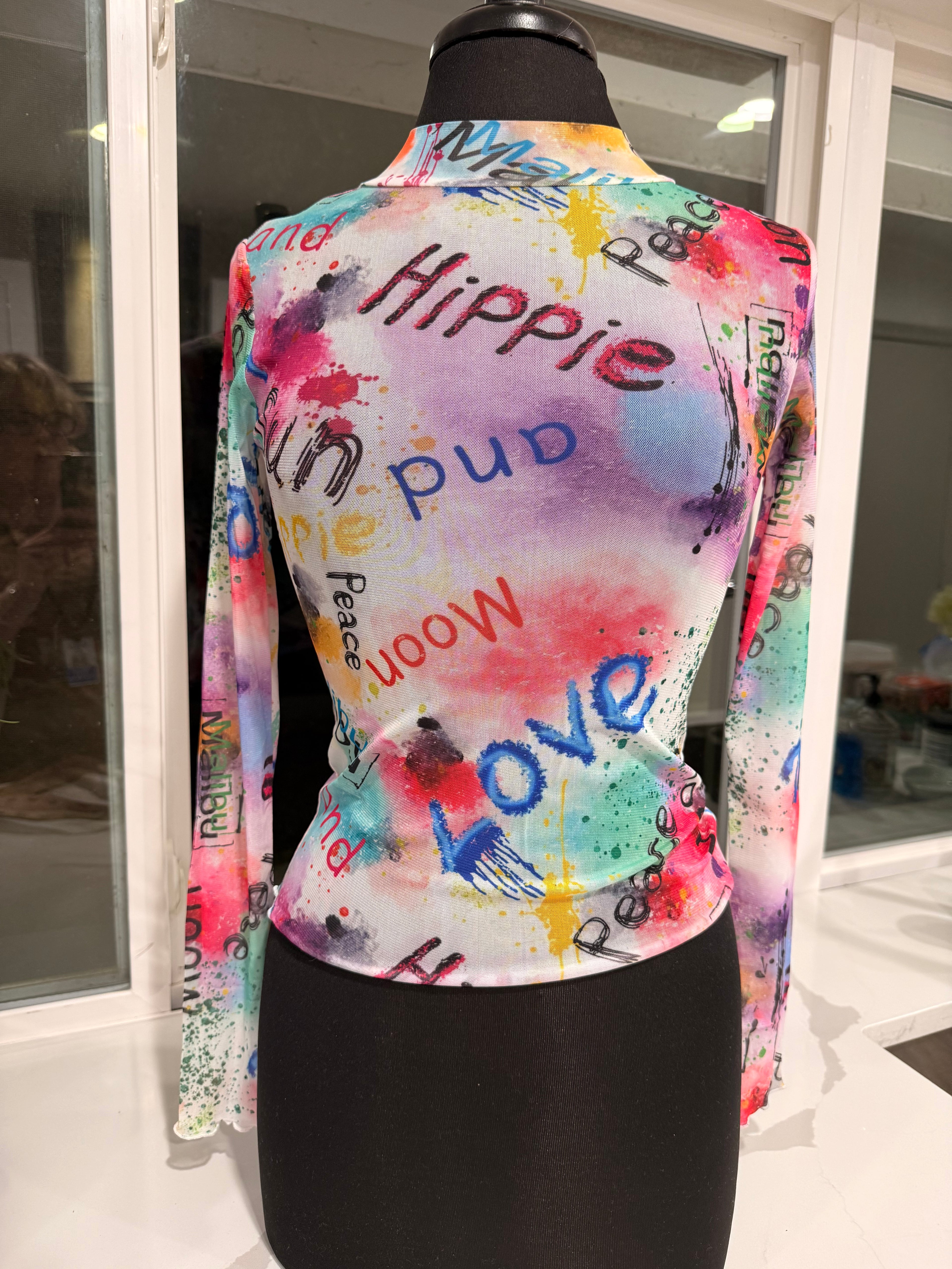 Felecia Bella Graphic Tee Print sheers