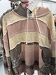 Oli and Hali JT1143 Apricot patchwork paisley hoodie
