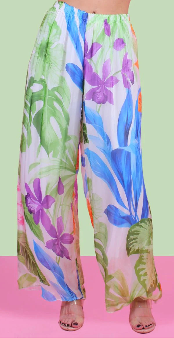 GIGI MODA Angelo Tropical Silk Pant