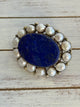 Pearl And Blue Lapis Ring