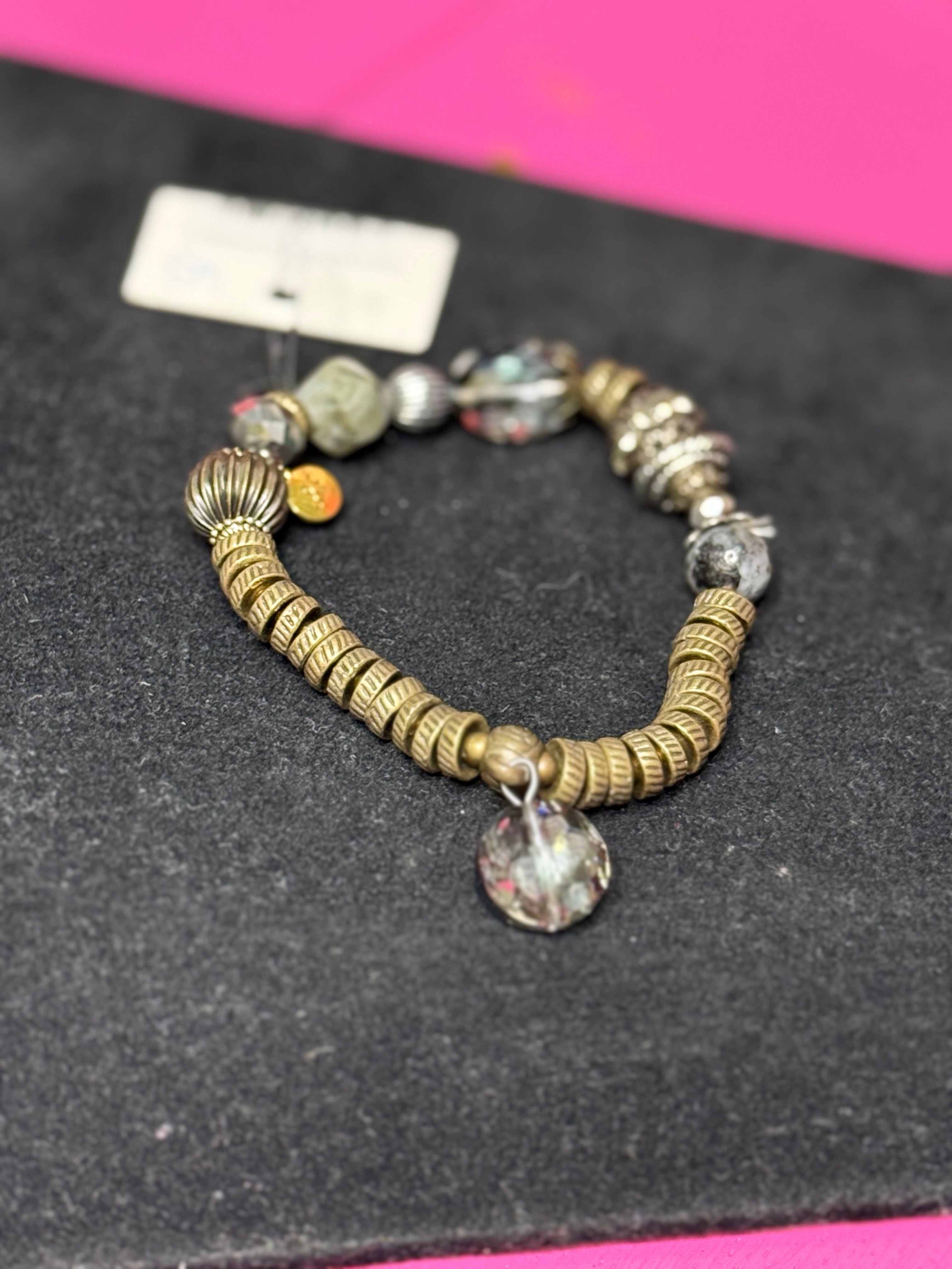 L&F BRONZE AND GRAY BRACELET