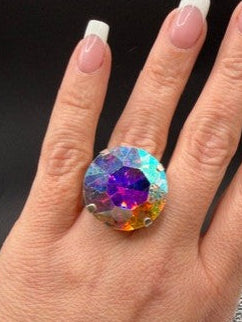 Alice Oversized Aurora Ring