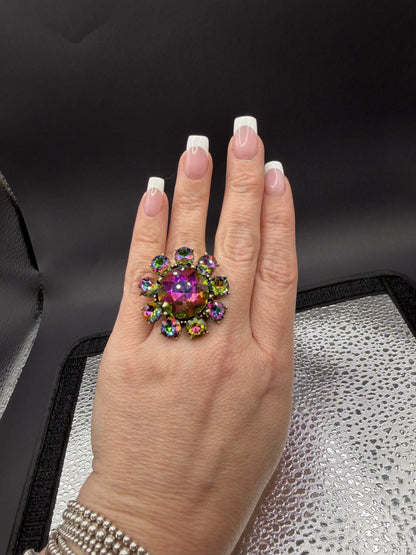 Alice Flower Crystal Ring
