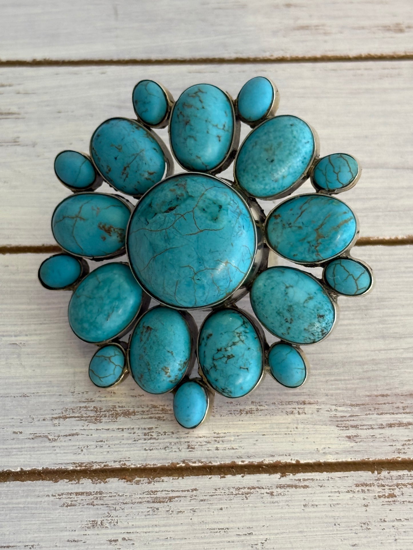 Flower Turqouise  Ring