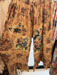Victorian Dream Butterfly Pants in golden tapestry print with butterfly and floral motifs