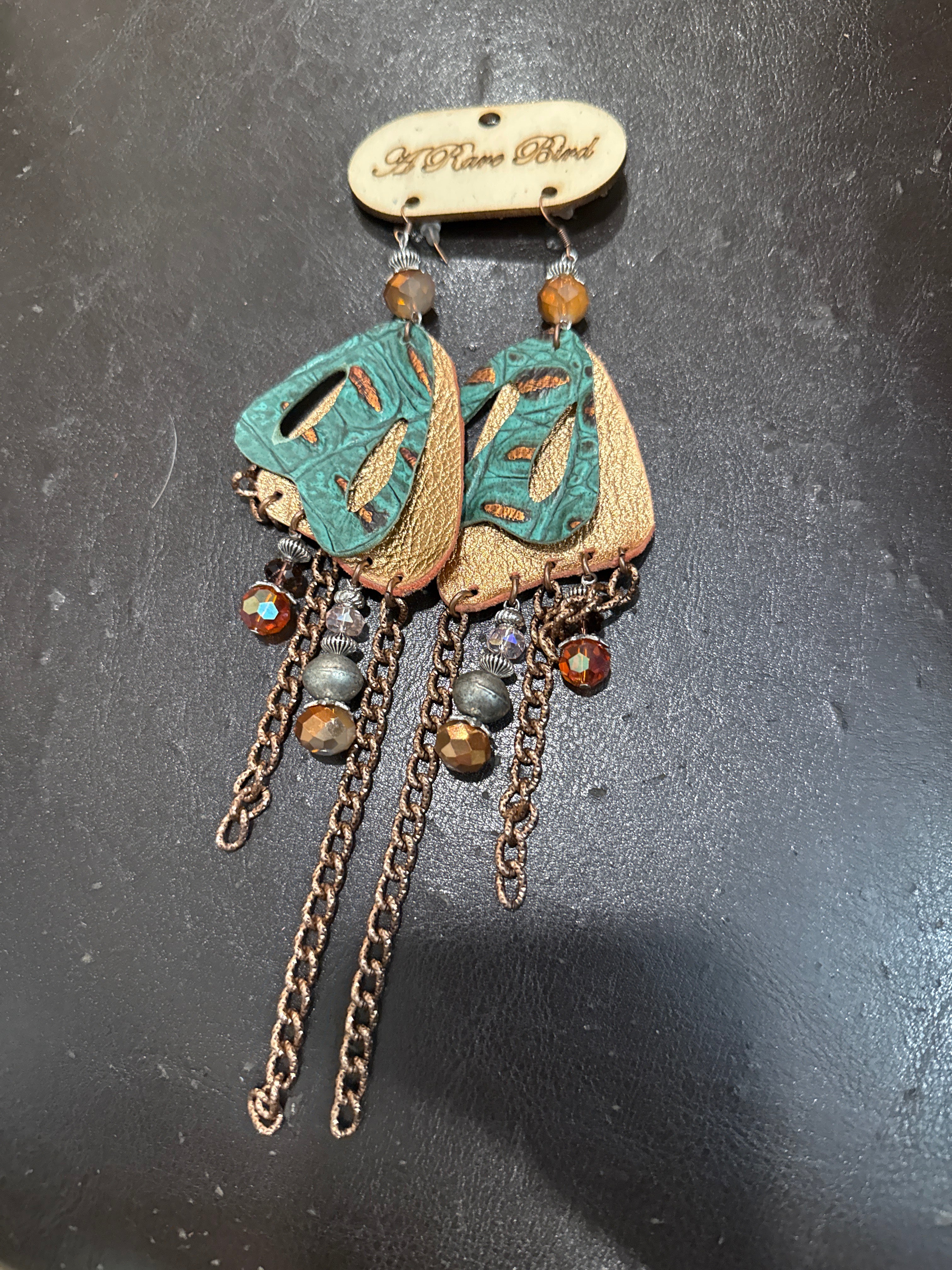 A Rare Bird Turquoise Butterfly Earrings