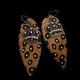 Rare Bird Leopard Earrings with Crown
