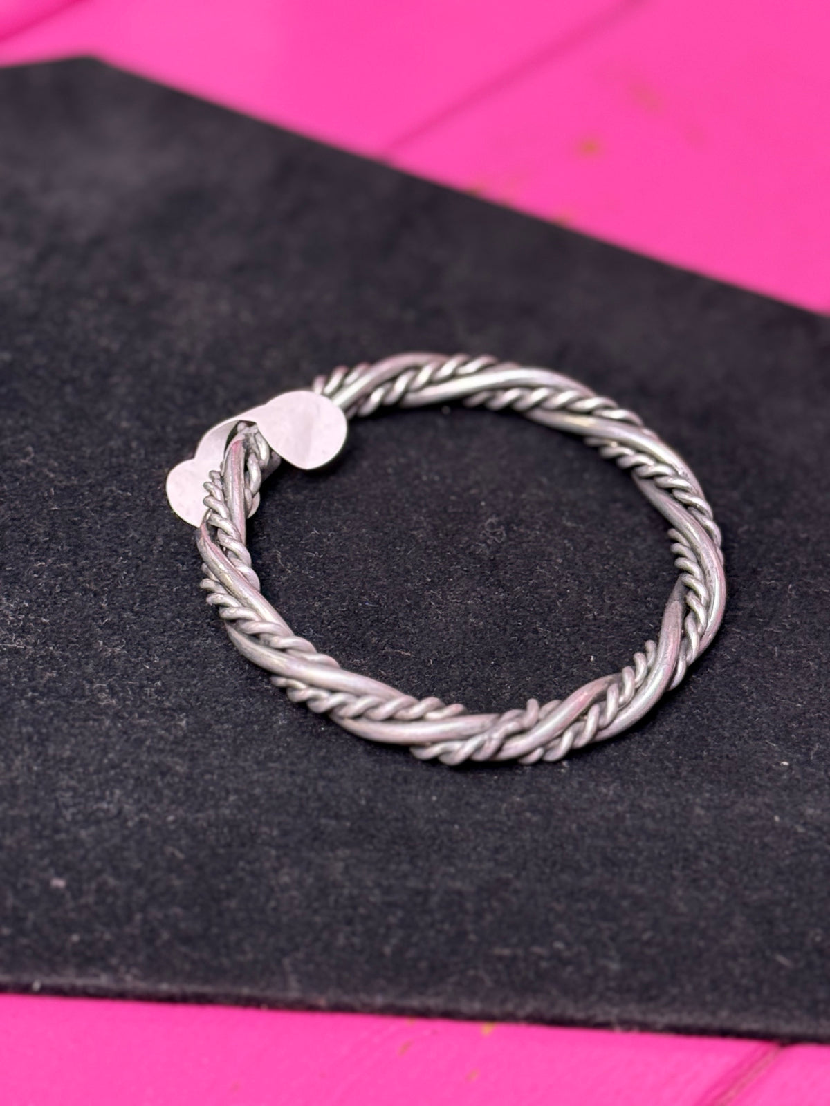SILVER METAL WIRE BRACELET