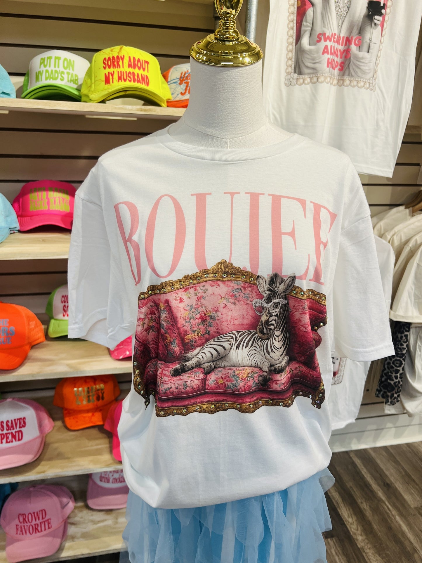 Felecia Bella Tee-Boujee Zebra