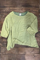 Jaded Gypsy Be Free Top Vintage Ivy - sage green oversized boxy cotton top flat lay
