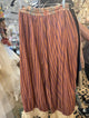 Jaded Gypsy Cherished Moments Bloomers Stripe - terracotta purple stripe wide leg with lace hem