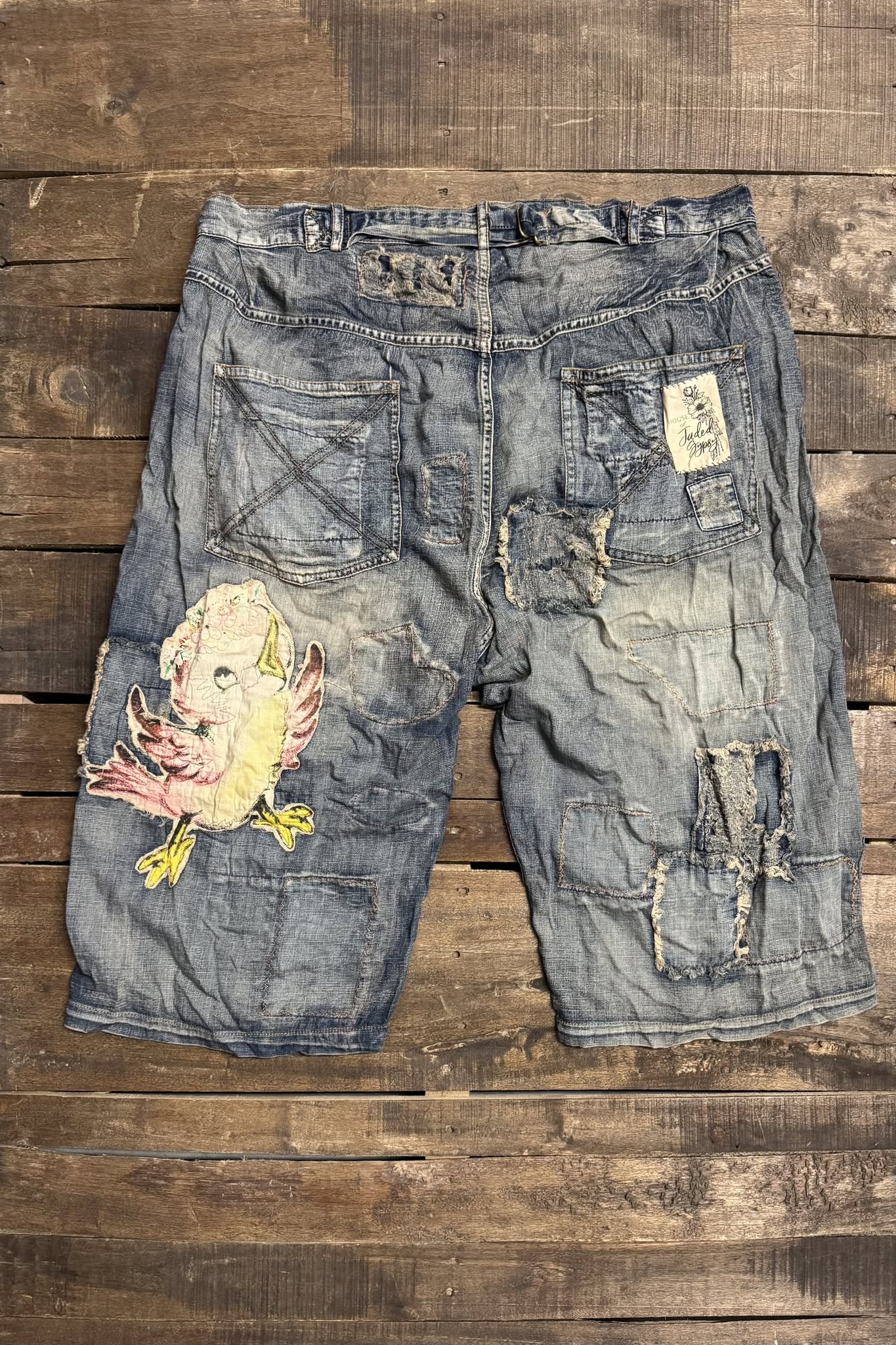 Desert Drift Shorts Flutter Away - back with bird patch
