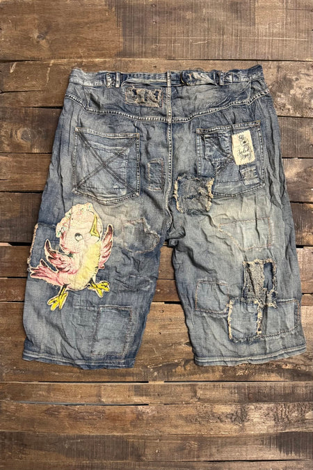 Desert Drift Shorts Flutter Away - back with bird patch