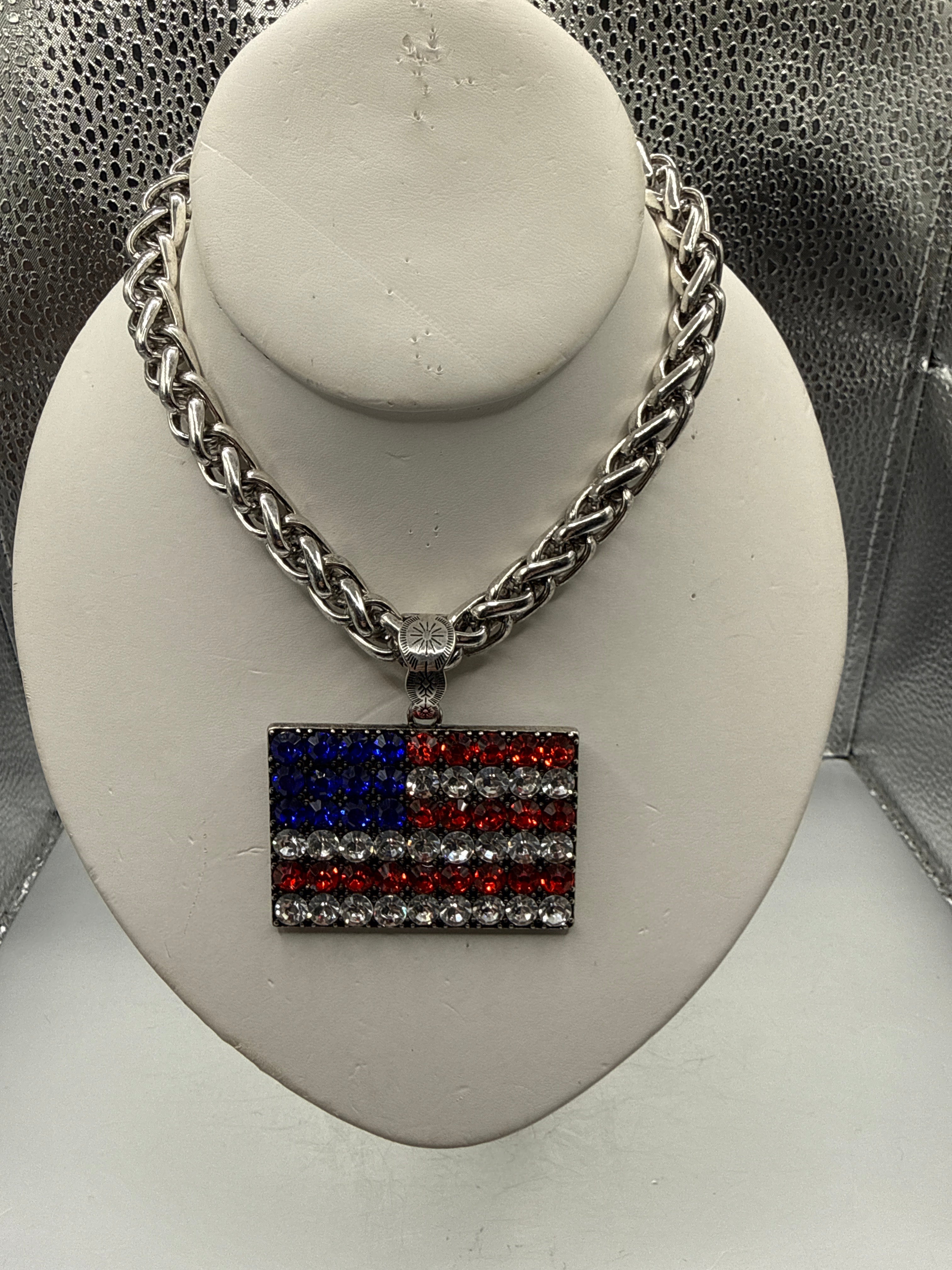 Alice Bling Flag Necklace