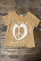 Jaded Gypsy Moon Dance Tee – Peace & Love | Boho Celestial Graphic Tee