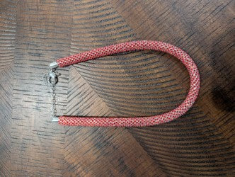 Alice from Dallas Stardust Tube Necklace in Coral
