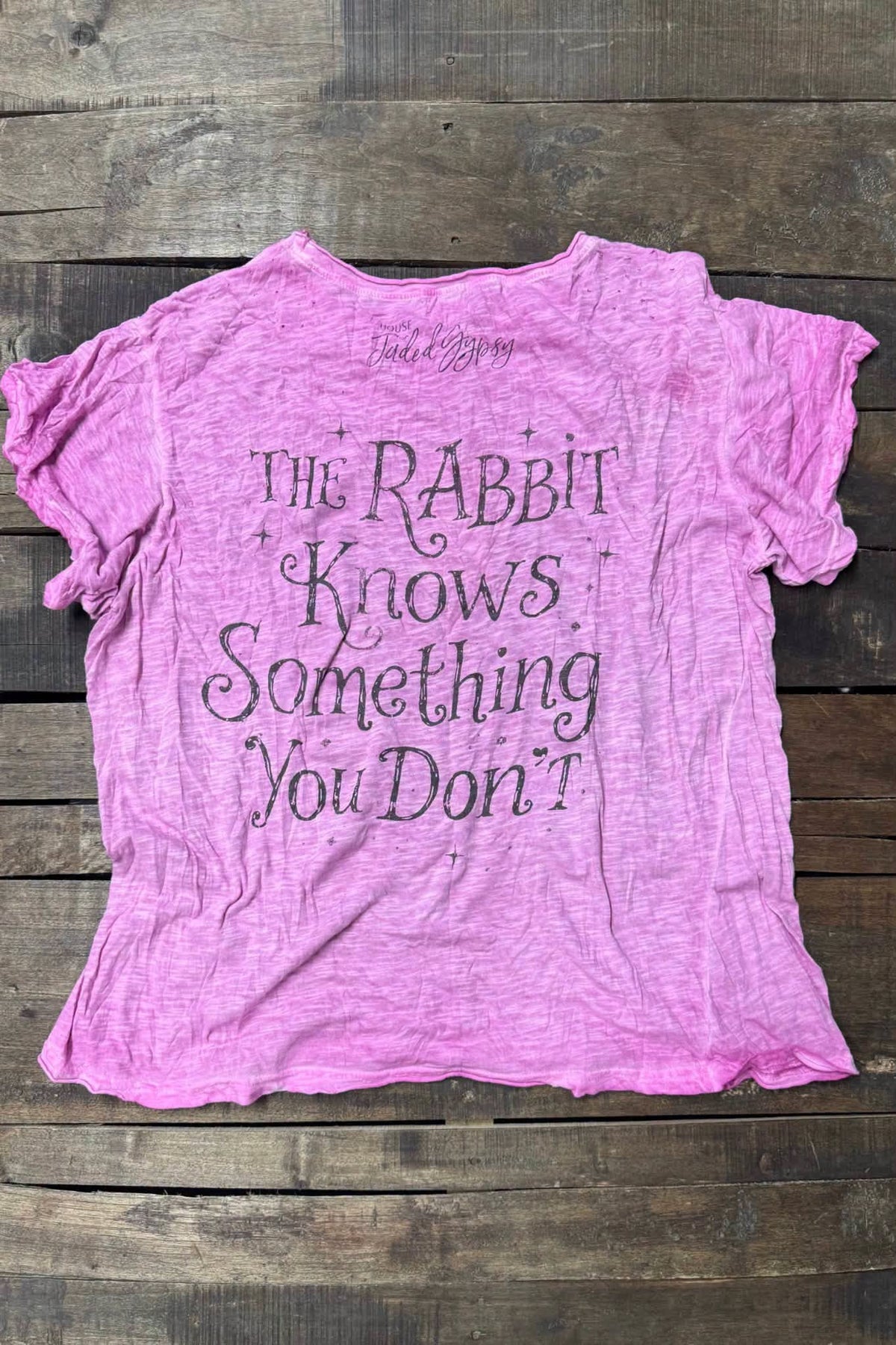 House of gypsy Worn and Weathered Tee-Gypsy Rabbit