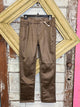 Charlie B Slim Leg Metallic Wax Twill Pants