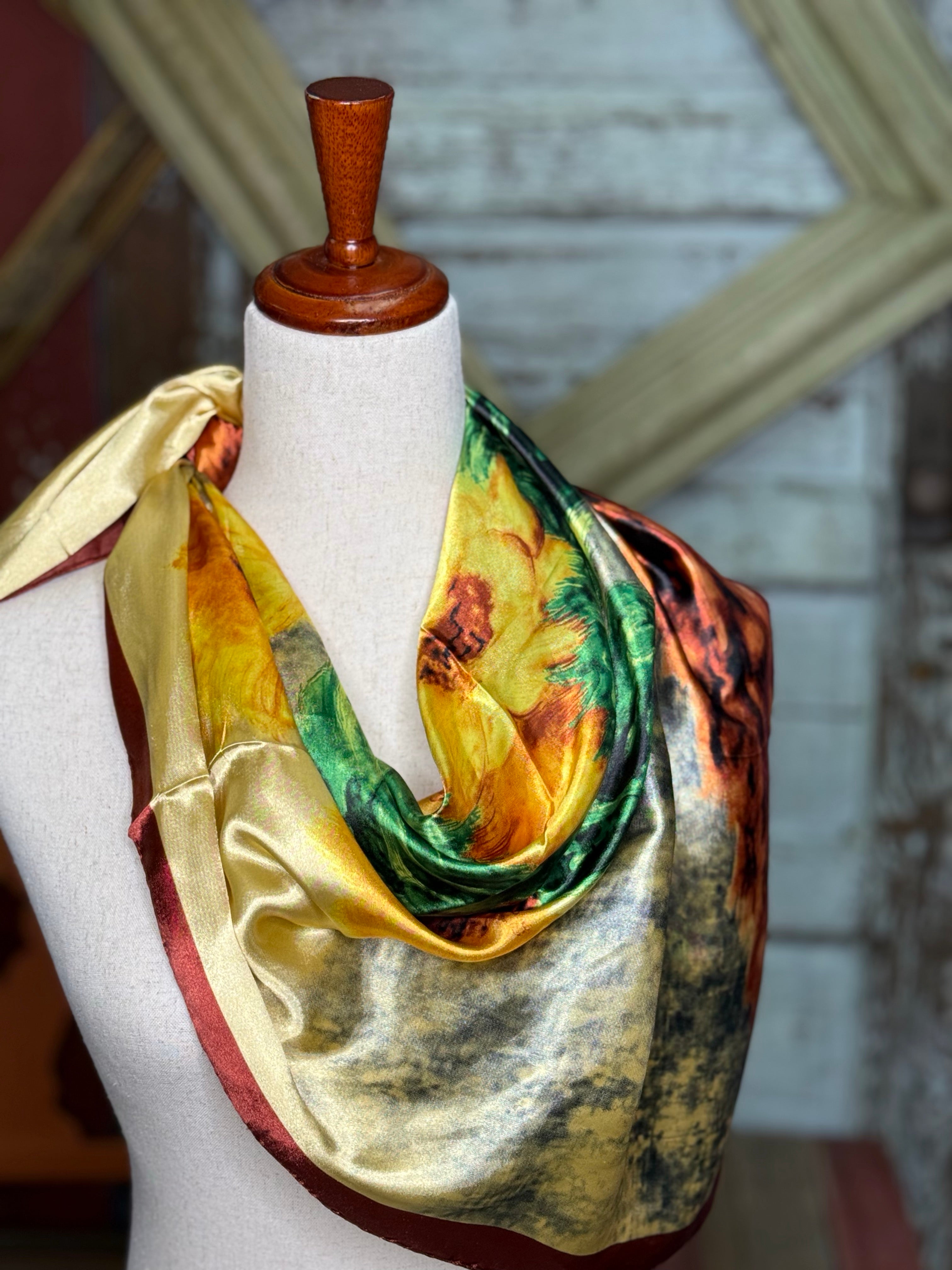 Fall Sunflower Rowdy Rag Scarf