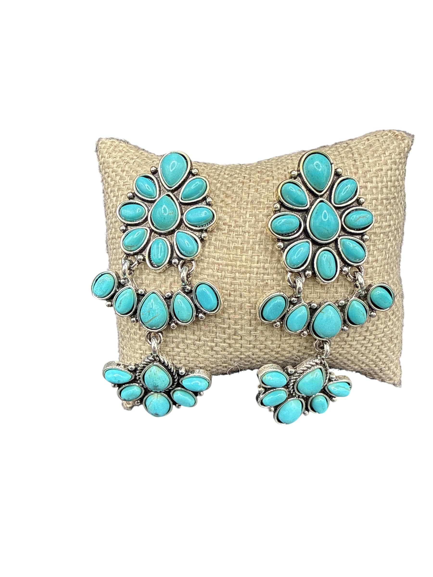 Turquoise & Silver Earrings