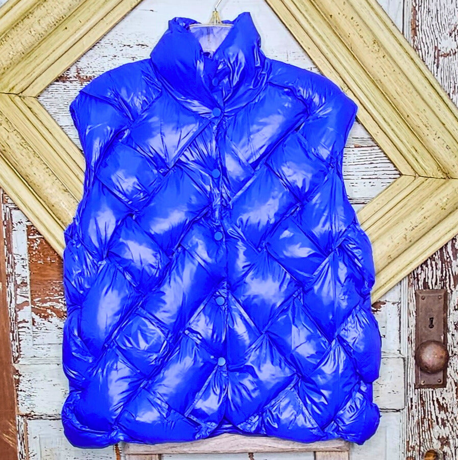 Button Down Puffer Vest