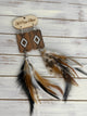 A Rare Bird Brown Aztec feather Earrings