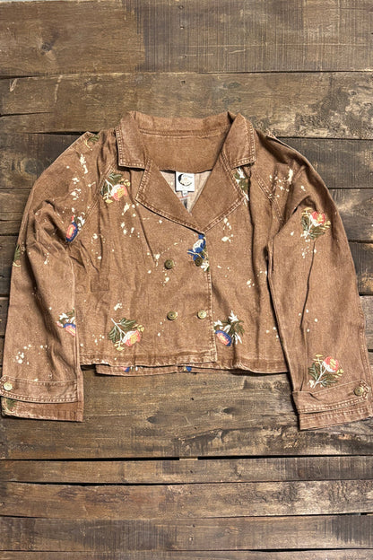 Jaded Gypsy Timeworn Beauty Jacket - Chocolate