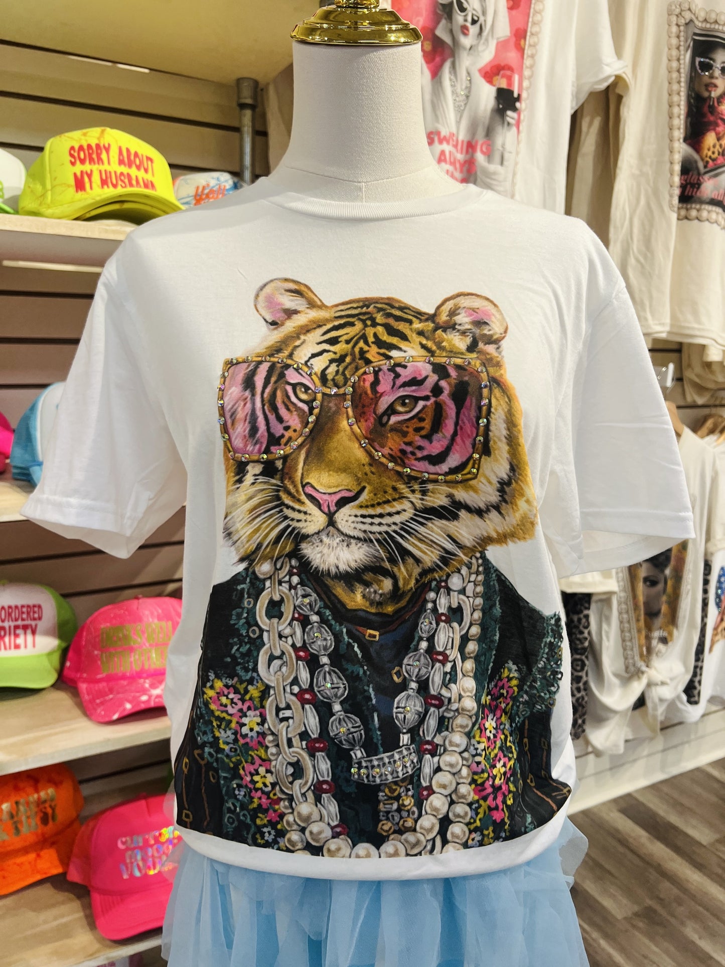 Felecia Bella Graphic Tee - Funky Tiger