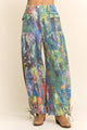 Davi & Dani Paint splatter Wide Leg Cargo Pants